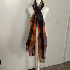 MWOT soft flannel pattern long scarf
